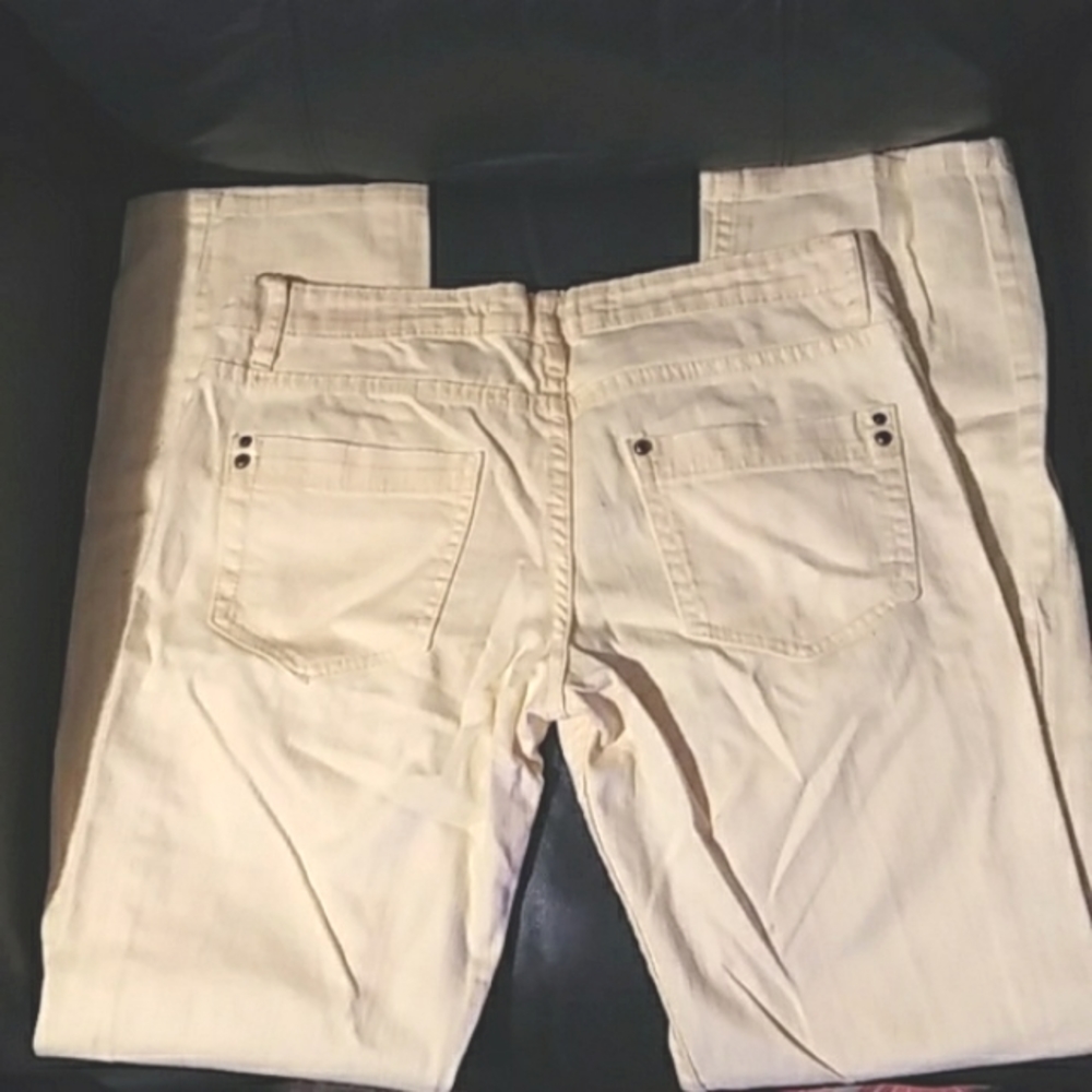 "MATCH" Women's Stretchy Yellow Denim Boot Cut Jeans